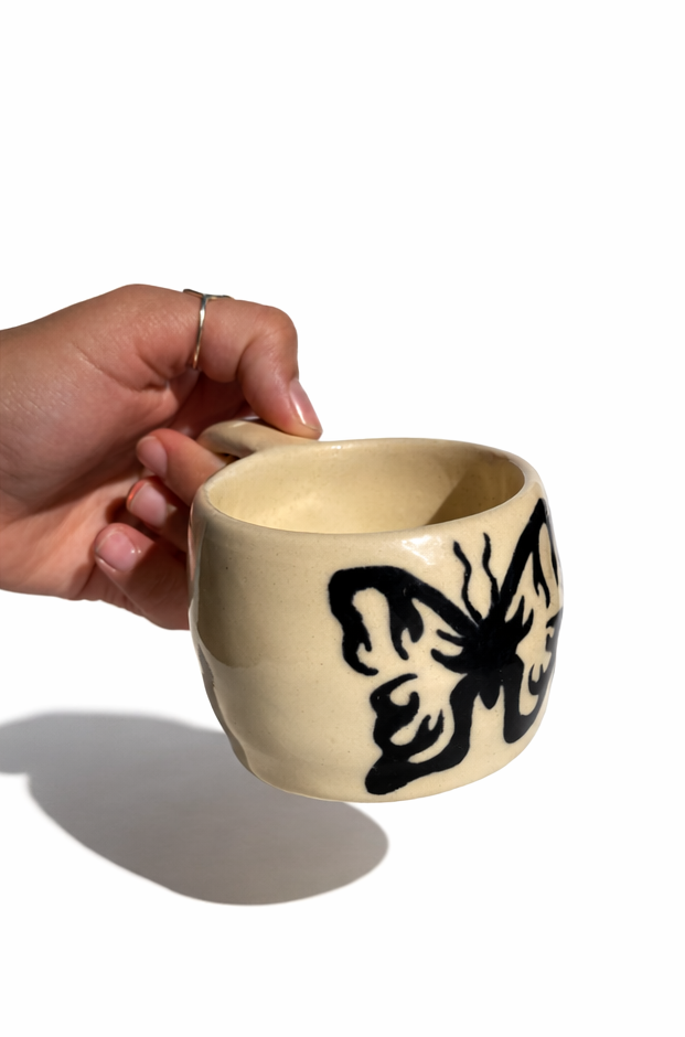 ⭑Hand painted butterfly mug⭑